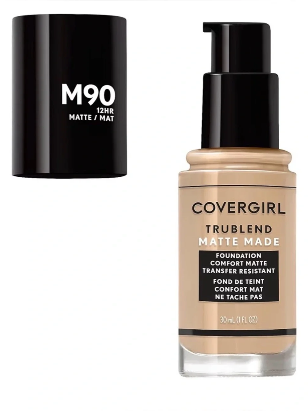 NWT COVERGIRL TruBlend Matte Made Foundation - M90 (Matte)-Perfect Beige